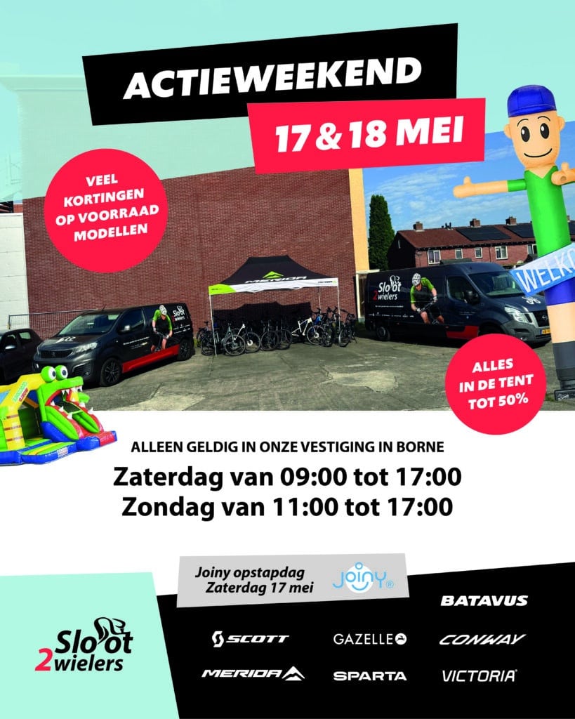 Sloot actieweekend 17 & 18 Mei